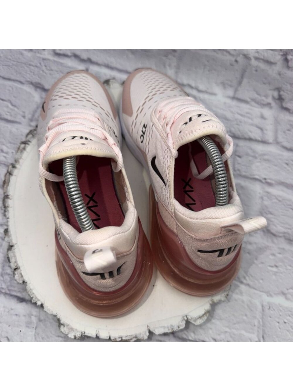 Nike Air Max 270 Womens Size 9.5 Light Soft Pink Running Shoes AH6789-604 - Picture 6 of 11